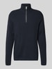 Lindbergh Strickpullover mit Troyer-Kragen Marine