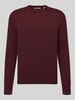 ONLY & SONS sweter z czystej bawełny o kroju regular fit Bordowy