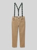 Name It Slim Fit Cordhose mit Hosenträgern Modell 'RYAN' Camel