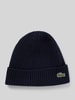 Lacoste Beanie in Strick-Optik Marine