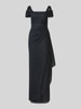 Vera Mont Empire Abendkleid aus Chiffon Dunkelblau