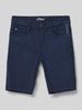 s.Oliver RED LABEL Slim Fit Bermudas mit Label-Schriftzug Modell 'BRAD' Marine