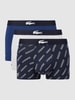 Lacoste Trunks mit Stretch-Anteil im 3er-Pack Marine