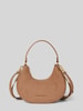 VALENTINO BAGS Handtas met labelapplicatie, model 'SHELBY' Camel