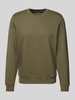 MCNEAL Sweatshirt mit Label-Stitching Oliv