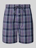 Christian Berg Men Pyjama-Shorts mit Tunnelzug Marine