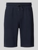 Tom Tailor Regular fit korte cargobroek van katoenmix Marineblauw