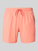 BOSS Zwembroek met mesh-inzet Zalm