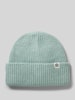 MSCH Copenhagen Beanie mit Logo-Patch Modell 'Galline Rachelle' Mint Melange