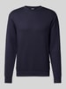 SELECTED HOMME Sweatshirt mit gerippten Abschlüssen Modell 'EMANUEL' Marine