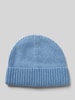 MCNEAL Beanie mit Label-Badge Bleu Melange