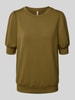 Soyaconcept Sweatshirt mit gerippten Abschlüssen Modell 'BANU' Khaki