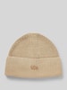 Lacoste Beanie met logobadge Beige