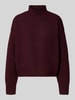 Neo Noir Relaxed Fit Strickpullover mit Woll-Anteil Modell 'Paulina' Bordeaux