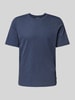 Jack & Jones T-shirt met labeldetail, model 'ORGANIC' Marineblauw gemêleerd