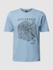 HECHTER PARIS T-Shirt mit Motiv-Print Blau