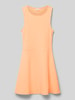 s.Oliver RED LABEL Ausgestelltes Minikleid mit Baumwollanteil Neon Orange
