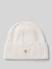 Tommy Hilfiger Beanie mit Woll- und Alpaka-Anteil Offwhite