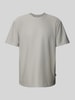 Only & Sons Relaxed fit T-shirt met labeldetail, model 'FRED' Lichtgrijs