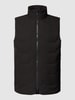 SELECTED HOMME Gilet met opstaande kraag, model 'KATSO' Zwart