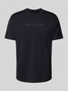 ARMANI EXCHANGE T-shirt z nadrukiem z logo Granatowy
