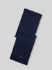 Polo Ralph Lauren Sjaal van zuivere wol met gestikt logo Marineblauw