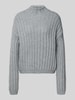 HUGO Relaxed Fit Strickpullover aus Baumwoll-Mix mit Woll-Anteil Modell 'SAFINEYNY' Hellgrau Melange