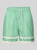 Lacoste Straight Leg Shorts mit elastischem Bund Hellgruen