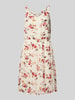 Only Knielange jurk met all-over print, model 'KARMEN' Ecru