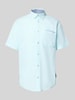 Tom Tailor Regular Fit Freizeithemd aus reiner Baumwolle Helltuerkis