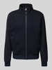 BOSS Sweatjacke mit Stehkragen Marine