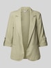 Only Loose fit blazer van een mix van viscose en linnen, model 'CARO' Olijfgroen