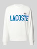 Lacoste Bluza o kroju classic fit z nadrukiem z logo Złamany biały