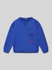 Tommy Hilfiger Kids Regular fit sweatshirt van katoenmix  Koningsblauw