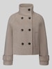 Jake*s Casual Regular Fit Wollmantel mit Viskose-Anteil Taupe