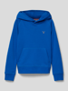 Gant Hoodie mit Label-Stitching Royalblau