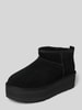 UGG Boots aus Leder mit Plateausohle Modell 'CLASSIC ULTRA MINI' Black