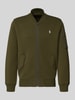 Polo Ralph Lauren Regular fit sweatjack met logostitching, model 'Double' Olijfgroen