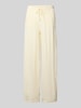 Review Wide Leg Stoffhose mit Tunnelzug Offwhite