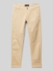 Blue Effect Skinny Fit Chino mit Label-Patch Modell 'NORMAL' Sand