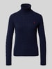 Polo Ralph Lauren Strickpullover mit Label-Stitching Dunkelblau