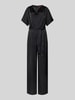 HUGO Regular Fit Jumpsuit aus Satin Modell 'KASMINA' Black