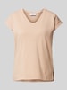 Be Pure Dutch T-Shirt mit V-Ausschnitt Beige