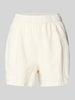 Review Relaxed Fit Shorts mit Leinen-Anteil Offwhite