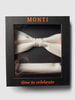 MONTI Fliege aus Seide Ecru