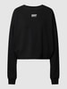 DKNY PERFORMANCE Oversized sweatshirt met logostitching, model 'BALANCE' Zwart
