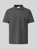 Calvin Klein Jeans Poloshirt mit Label-Patch Anthrazit