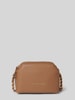 VALENTINO BAGS Handtas met labelapplicatie, model 'ARCADIA CAMERA BAG' Camel