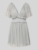 LACE & BEADS Cocktailkleid mit V-Ausschnitt und Taillenband Gruen
