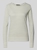 Windsor Longsleeve mit geripptem Rundhalsausschnitt Oliv